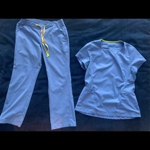 Medelita ceil blue scrubs women (PETITE PANTS) S